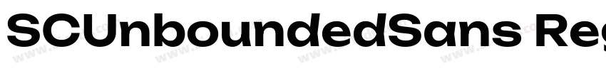 SCUnboundedSans Regu字体转换